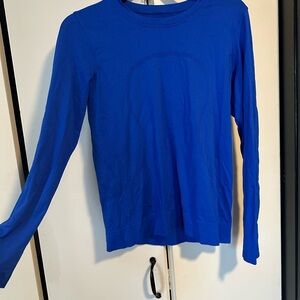 lululemon athletica Vibrant Blue Long Sleeve Top
